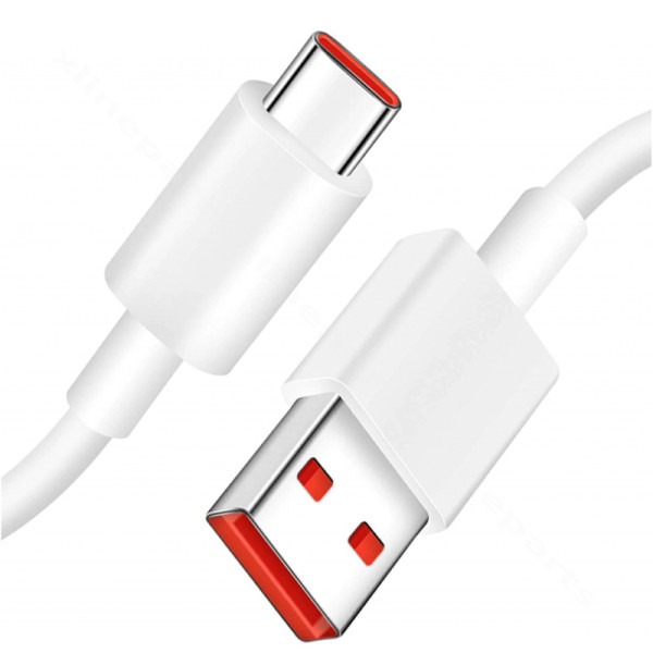 Cable USB to USB-C Xiaomi 60W 6A 1m white bulk
