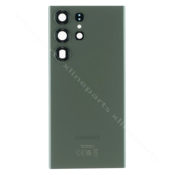 Back Battery Cover Lens Samsung S23 Ultra S918 green OEM