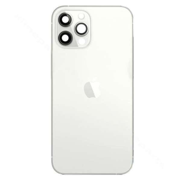 Back Battery Middle Cover Lens Apple iPhone 12 Pro Max silver