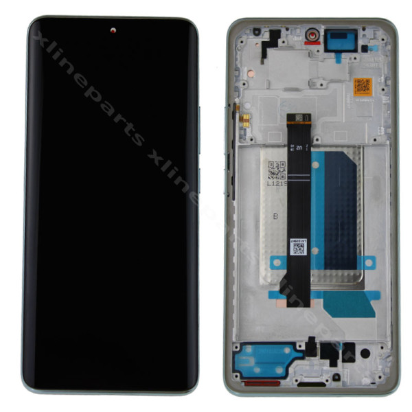 LCD Complete Frame Xiaomi Redmi Note 14 Pro Plus blue (Original)