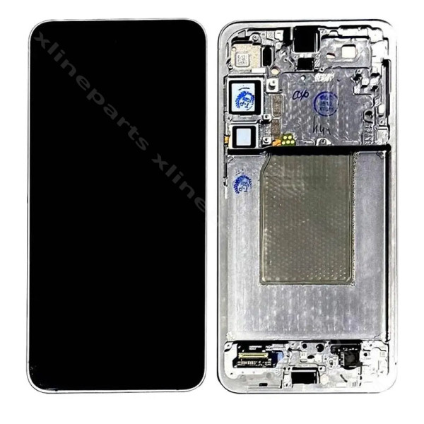 LCD Complete Frame Samsung S25 Plus S936 silver shadow (Original)