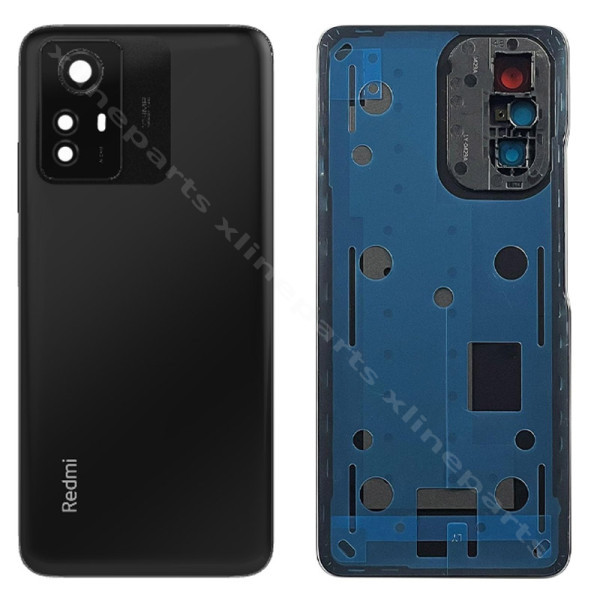 Back Battery Cover Lens Xiaomi Redmi Note 12S 4G black