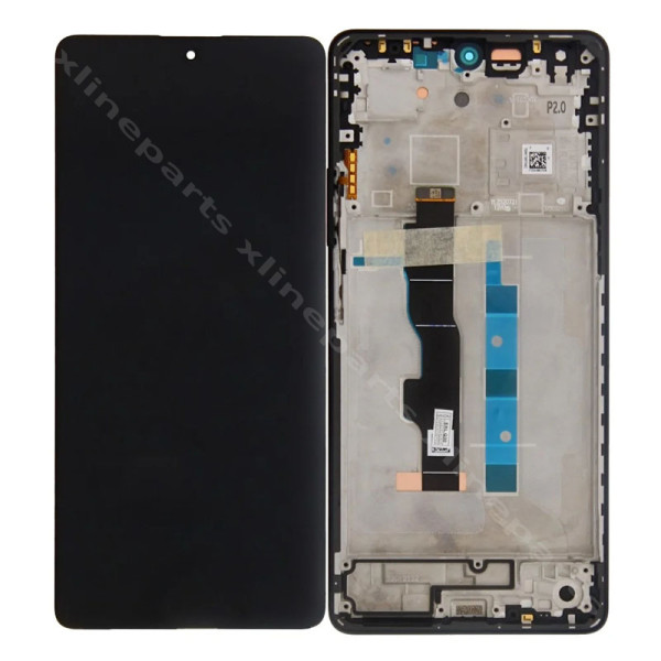 LCD Complete Frame Xiaomi Redmi 13 4G/ Redmi 13 5G/ Poco M6 4G black (Original)