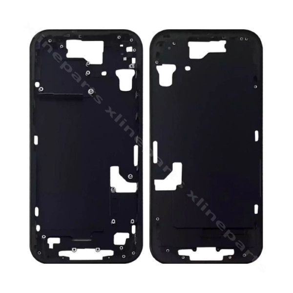 Middle Cover Apple iPhone 15 black (Original)