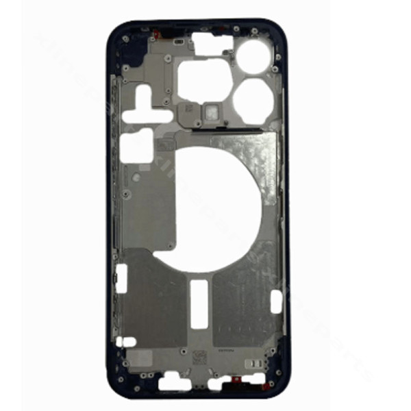 Middle Cover Apple iPhone 15 Pro Max black (Original)