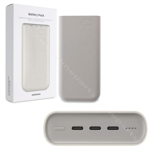 Power Bank Samsung P4520 Battery Pack 3xUSB-C 20000mAh beige