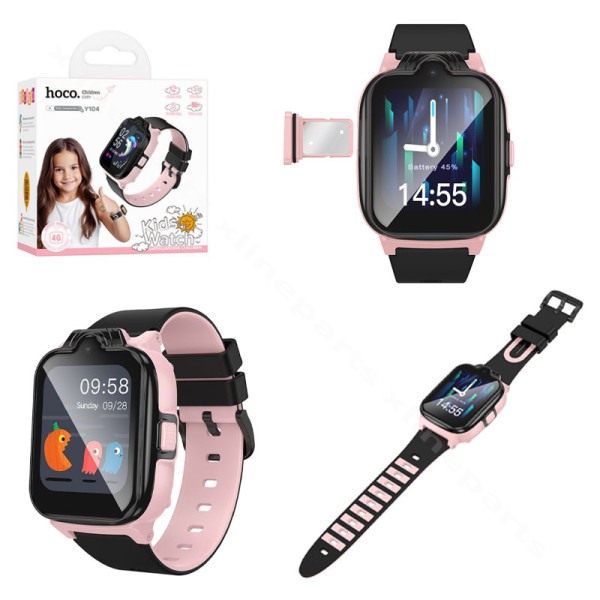 Смотреть hoco y104 kids call 4g pink