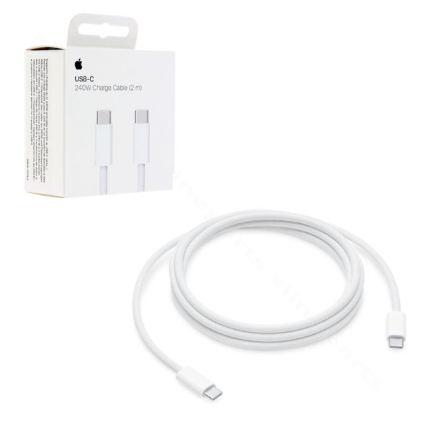 Cable USB-C to USB-C Apple Woven 240W 2m white