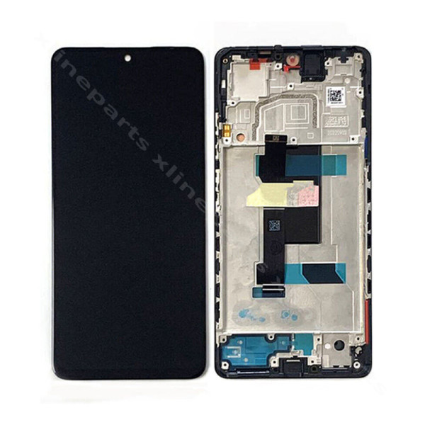 LCD Complete Frame Xiaomi Poco X6 Pro 5G black (Original)