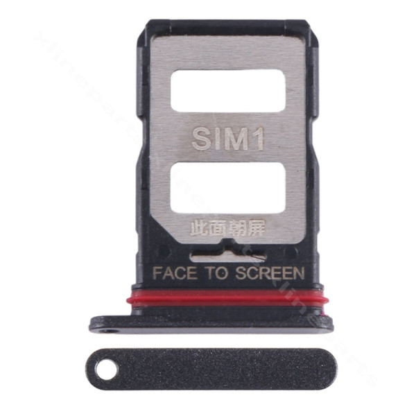 SIM Card Holder Xiaomi 13T 5G/ 13T Pro 5G Black (Original)