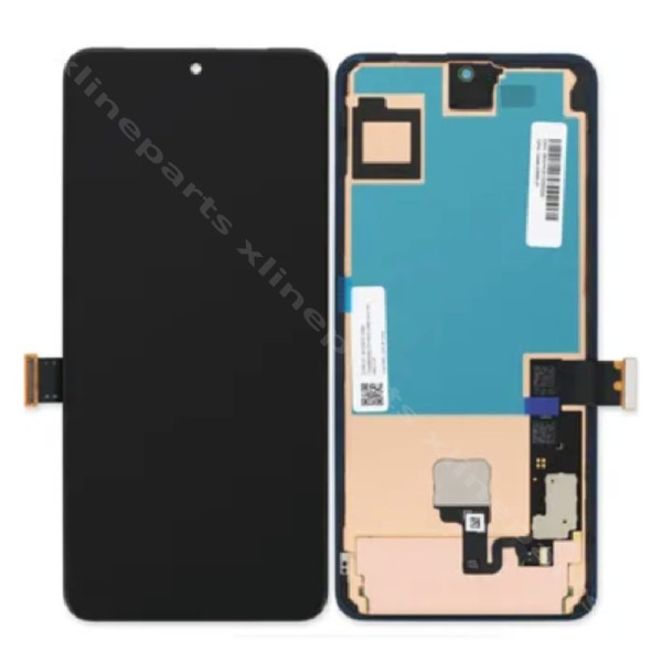 LCD Complete Frame Google Pixel 8 black (Original)