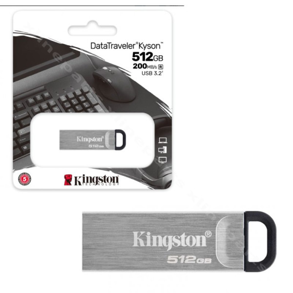 Pen Drive Kingston DT Kyson USB 3.2 512GB silver