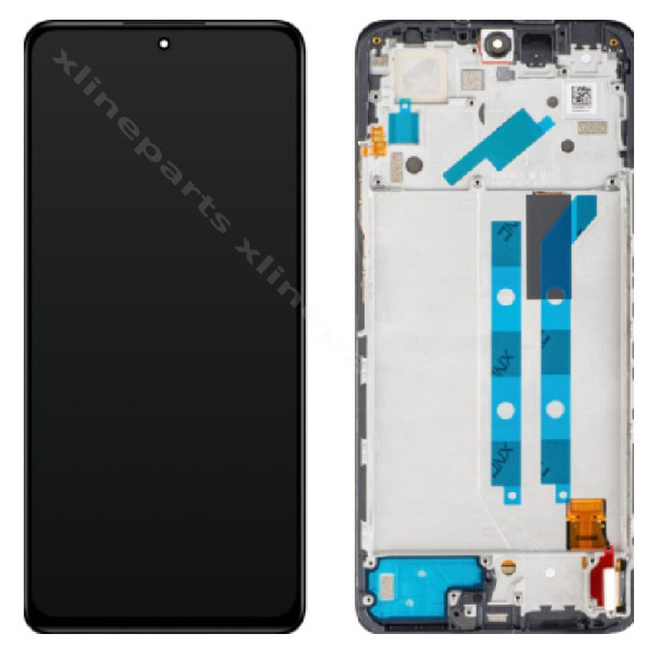 LCD Complete Frame Xiaomi Redmi Note 12 Pro 4G black (Original)