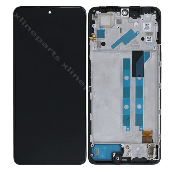 LCD Complete Frame Xiaomi Redmi Note 11 Pro 4G/ Redmi Note 11 Pro 5G/ Poco X4 Pro 5G black (Original)