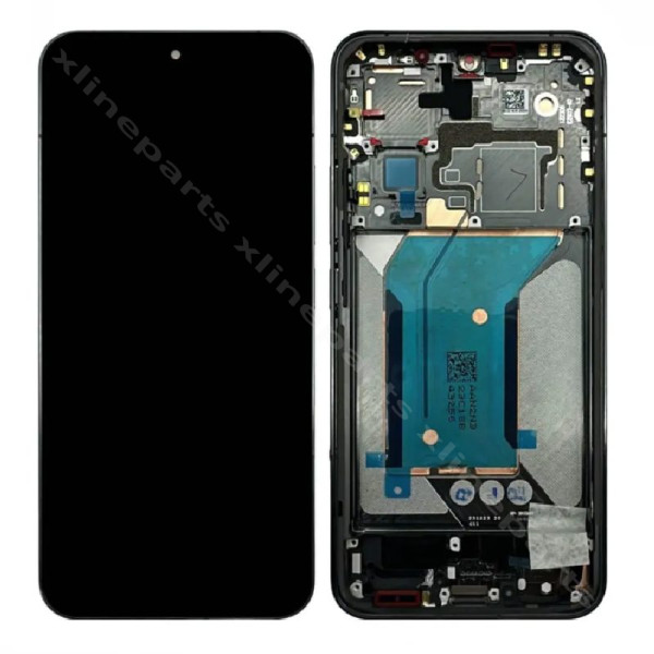 LCD Complete Frame Xiaomi 14 5G black (Original)