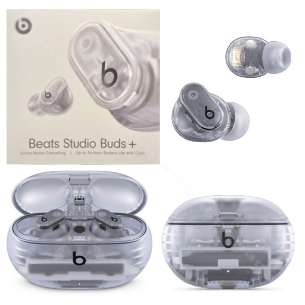 Беспроводные наушники Beats Studio Buds Plus True с шумоподавлением, прозрачные