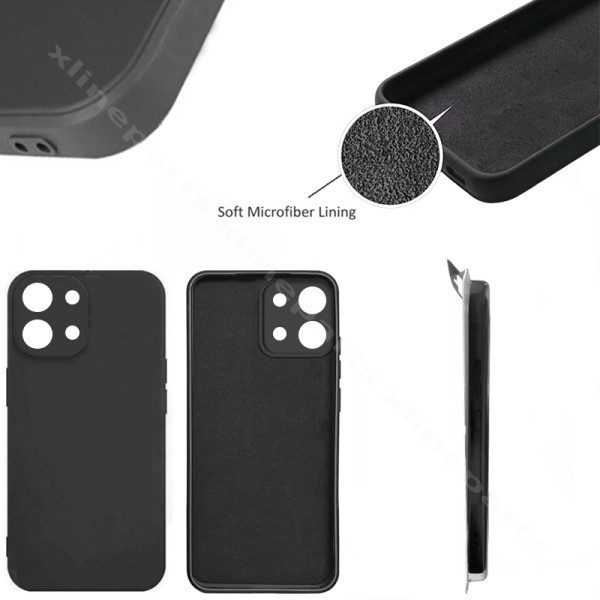 Back Case Silicone Complete Xiaomi Redmi 15C 4G black