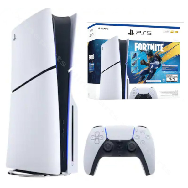PlayStation 5 Bluray Slim, 1 ТБ + Fortnite Flowering Chaos