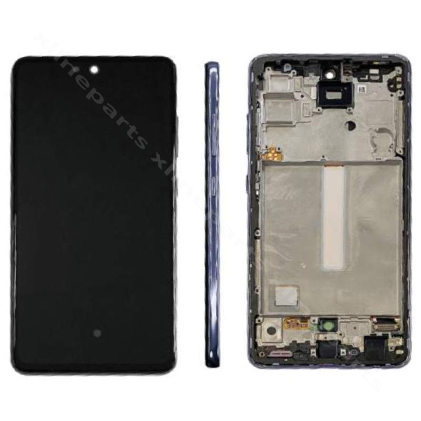 LCD Complete Frame Samsung A52 4G A525/ A52 5G A526 violet (Original)