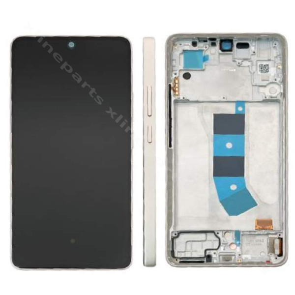 LCD Complete Frame Xiaomi Redmi Note 13 4G gold (Original)