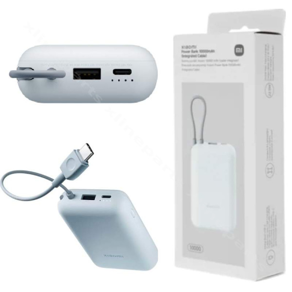 Power Bank Xiaomi BHR9073GL USB/ USB-C/  Integrated USB-C Cable 22.5W 10000mAh ice blue