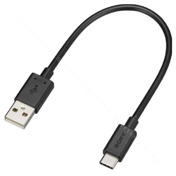 Data Cable USB to USB-C Sony 0.1m black bulk
