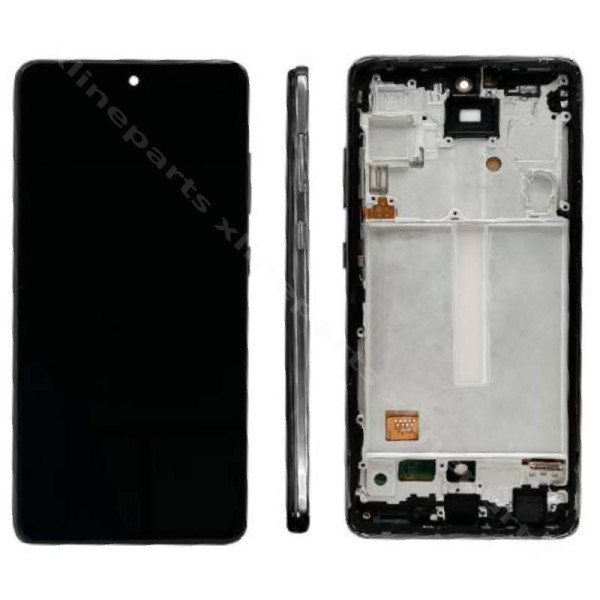 LCD Complete Frame Samsung A52 4G A525/ A52 5G A526 white (Original) Assembled