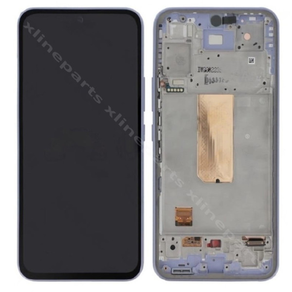 ЖК-экран в полной рамке Samsung A54 A546 фиолетовый (оригинал) в сборе