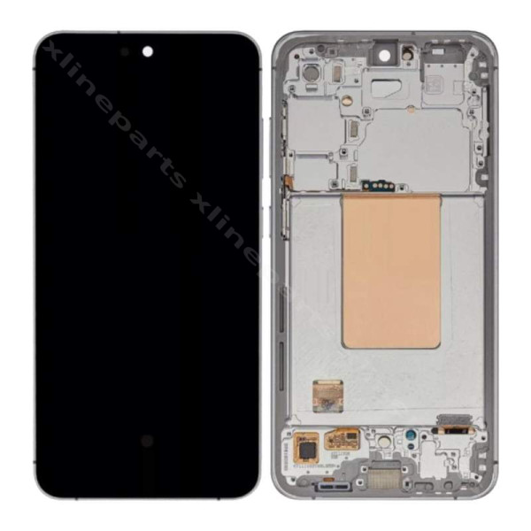 Πλήρες πλαίσιο LCD Samsung S25 FE S731 jet black (Πρωτότυπο) Συναρμολογημένο