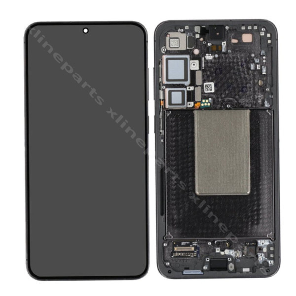LCD Complete Frame Samsung S24 Plus S926 black (Original) Assembled
