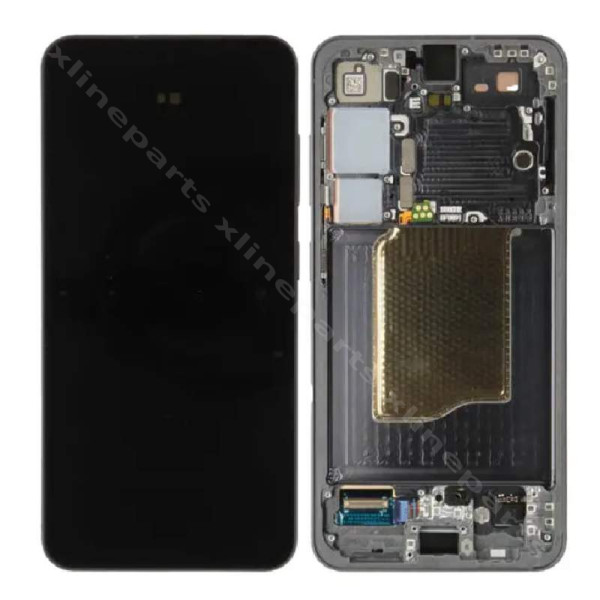 LCD Complete Frame Samsung S25 S931 blue black (Original) Assembled