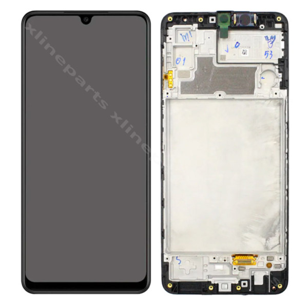 ЖК-дисплей в полной рамке Samsung M22 M225/ F22 E225 черный (оригинал) в сборе