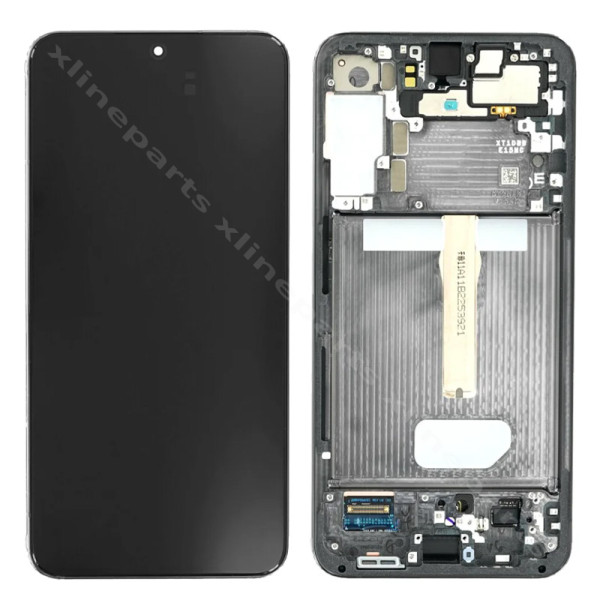LCD Complete Frame Samsung S22 Plus S906 black (Original) Assembled
