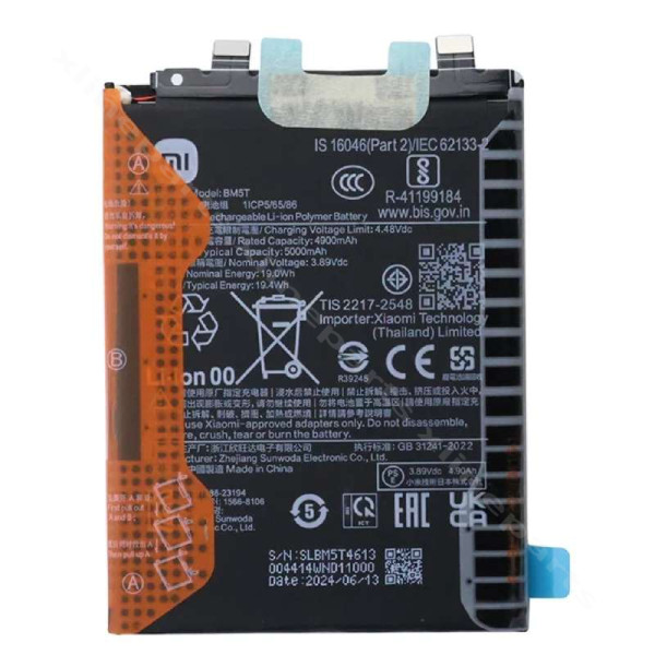 Battery Xiaomi 13T / Redmi Note 13 Pro 4G / Poco M6 Pro 4G / Poco X6 Pro 5000mAh (BM5T) (Original)*