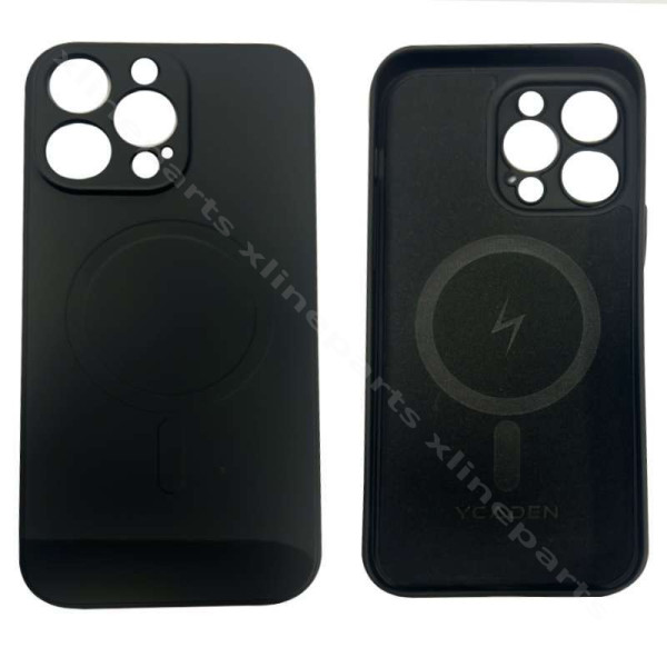 Back Case Magsafe Silicone Complete Ycaden Apple iPhone 14 Pro Max black