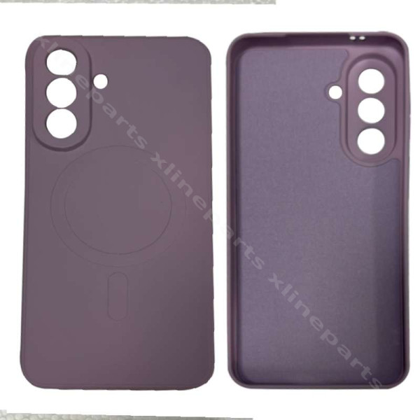 Back Case Silicone Gum Magsafe Samsung A57 5G A576 purple