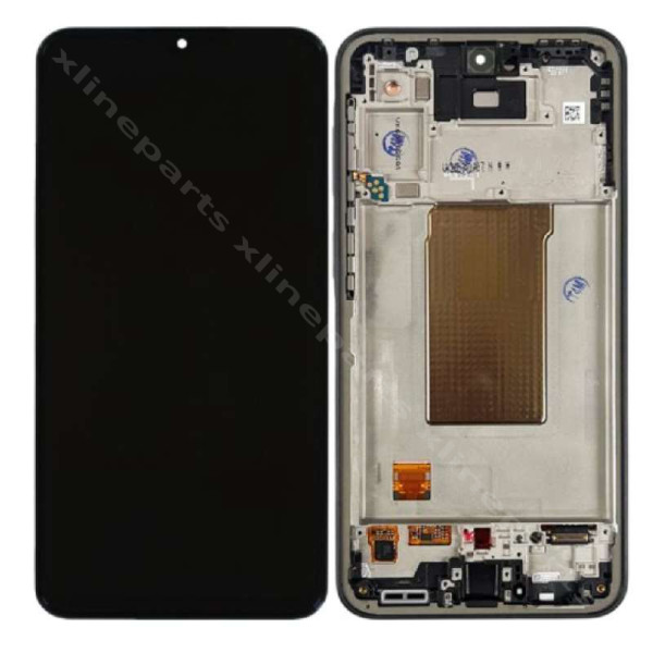 LCD Complete Frame Samsung A37 5G A376 black (Service Pack)