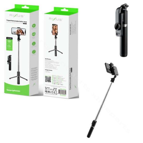 Τρίποδα Bluetooth Selfie Stick Αποσπώμενο Rixus RXSF06 μαύρο
