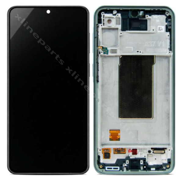 LCD Complete Frame Samsung A37 5G A376 green (Service Pack)