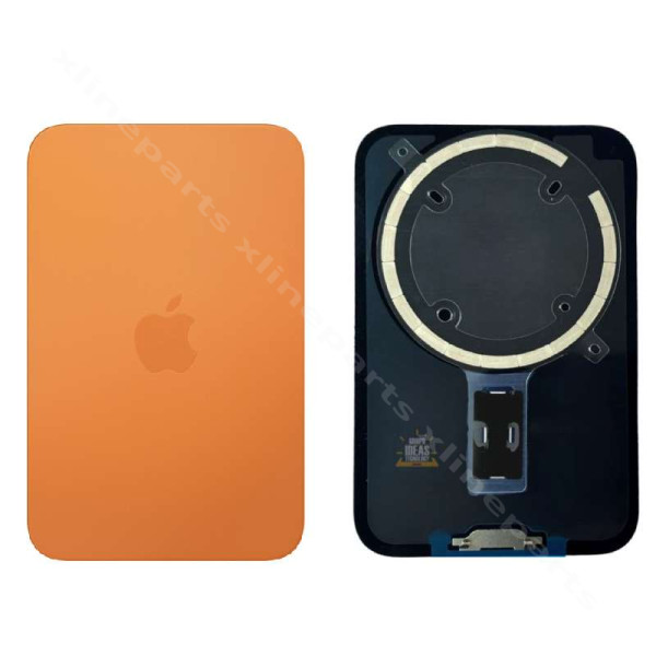 Back Battery Cover Glass Magsafe Apple iPhone 17 Pro Max orange OEM