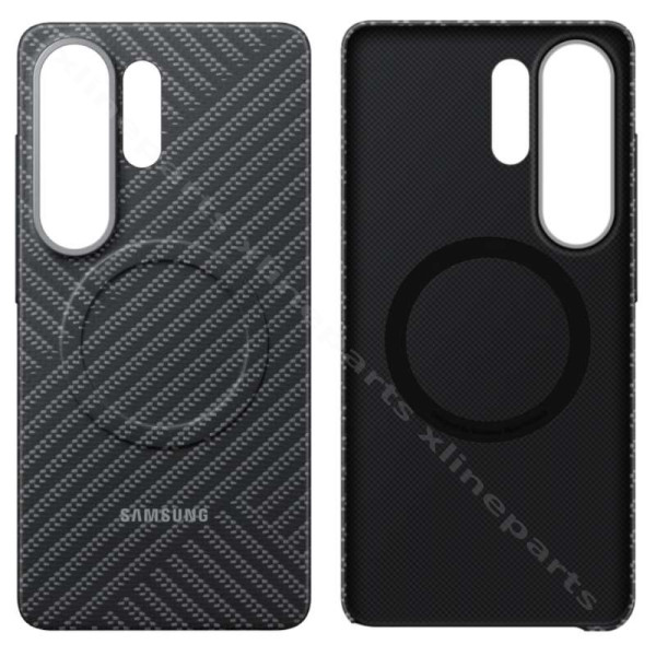 Задний чехол Carbon Magsafe Samsung S26 Ultra S948 серый (Оригинал)