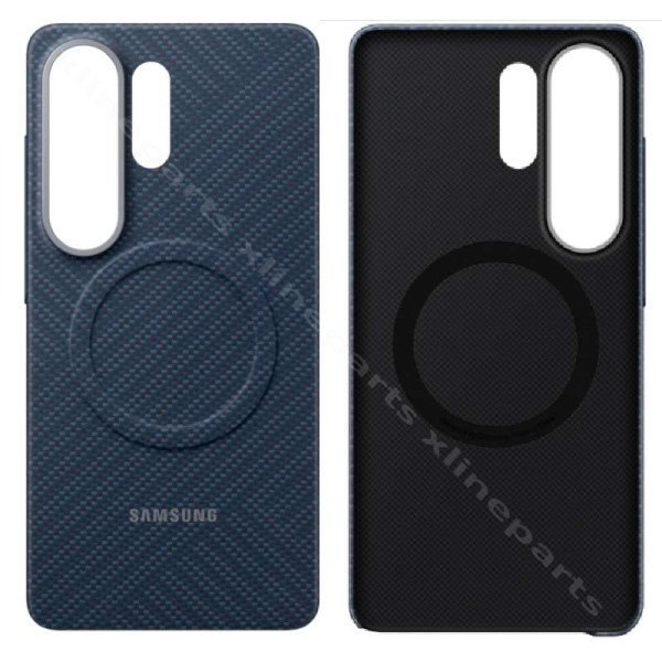 Задний чехол Carbon Magsafe Samsung S26 Ultra S948 сине-фиолетовый (Оригинал)