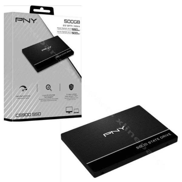 Твердотельный накопитель PNY CS900 SATA3 500 ГБ 2,5 дюйма