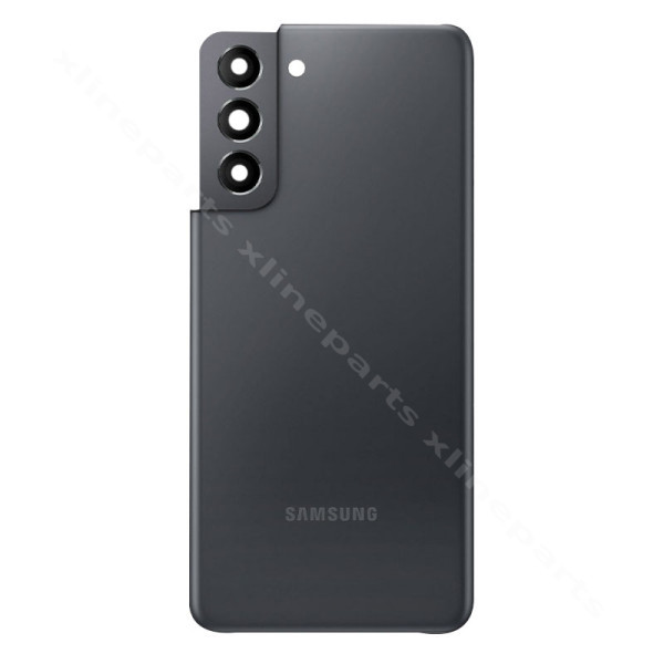 Back Battery Cover Lens Samsung S21 5G G991 gray OEM*