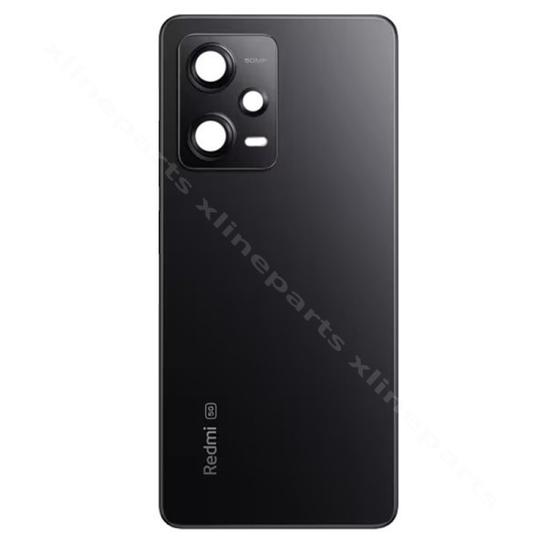 Задняя крышка аккумуляторного отсека, объектив Xiaomi Redmi Note 12 Pro 5G, черный OEM*