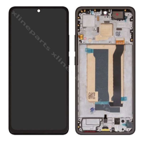 LCD Complete Frame Xiaomi Poco X7 Pro 5G black (Original)