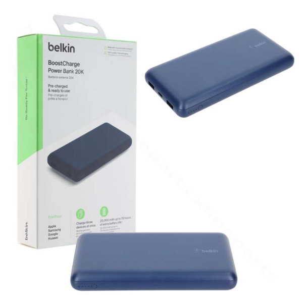 Power Bank Dual USB/ USB-C Belkin BPB012BTBL 20000mAh blue