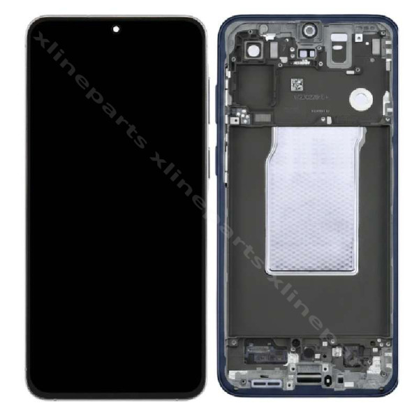 ЖК-дисплей в полной рамке Samsung A57 5G A576 темно-синий (оригинал) в сборе