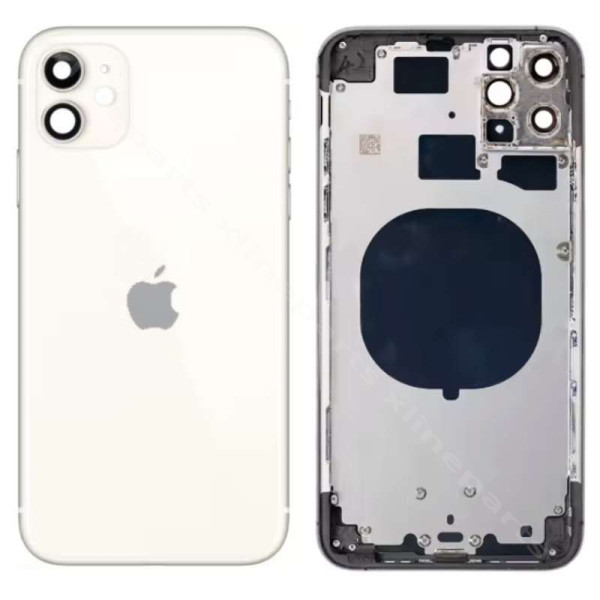 Πίσω μπαταρία μεσαία κάλυμμα φακό Apple iPhone 11 White