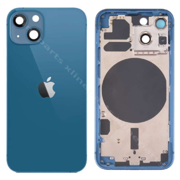 Back Battery Middle Cover Lens Apple iPhone 13 blue OEM